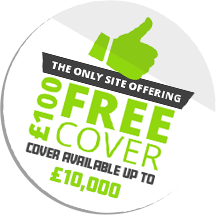 The only site offering £100 free cover